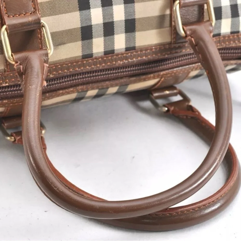 Burberry Nova Check Canvas Leather 2Way Shoulder Hand Bag Beige | Women’s | Used